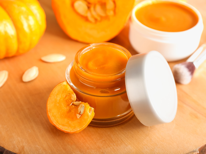 Pumpkin face mask